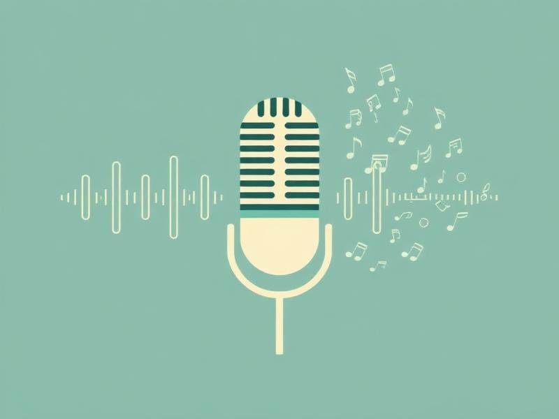 Micrófono transformando audio en notas